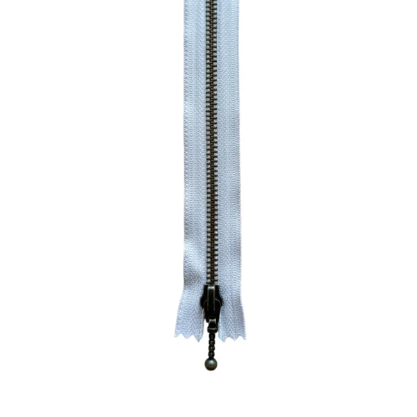 YKK Fast Lynlås Antik Messing 6 mm 20 cm